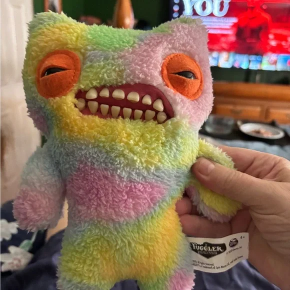 Fuggler Funny Ugly Monster Plush -Munch Munch Festival Pastel Green Blue Pink - Picture 1 of 5